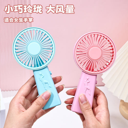 5-Speed USB Rechargeable Mini Handheld Fan – Foldable Portable Neck Fan with Display & Phone Stand