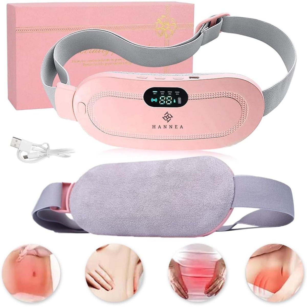 Period Cramp Relief Belt – Heated Menstrual Pain Relief & Lower Abdomen Heating Belt 🌸