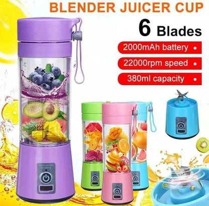 Mini Portable Personal Size Juicer Cup – USB Rechargeable Smoothie Maker