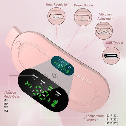 Period Cramp Relief Belt – Heated Menstrual Pain Relief & Lower Abdomen Heating Belt 🌸