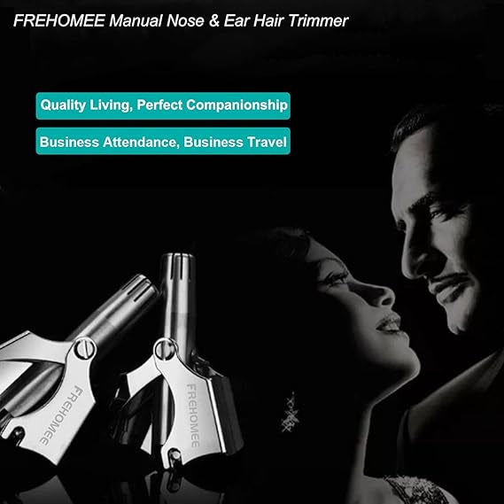 2-in-1 Nose & Ear Hair Trimmer – Portable & Easy to Use