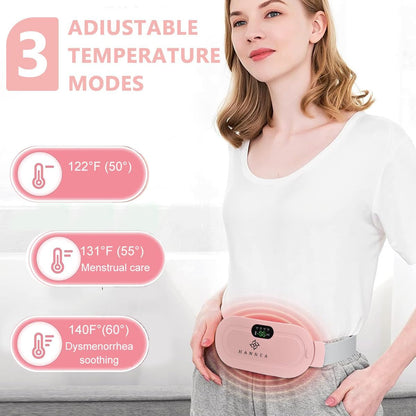 Period Cramp Relief Belt – Heated Menstrual Pain Relief & Lower Abdomen Heating Belt 🌸