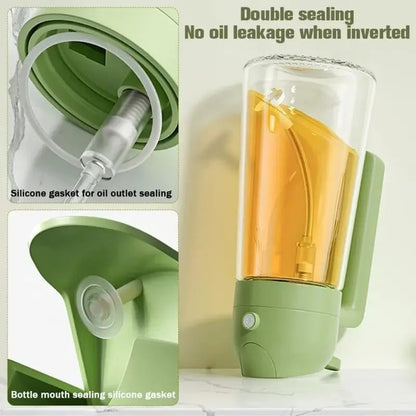 2 in 1 Oil Dispenser Bottle for Kitchen – Spray & Pour Oil Bottle