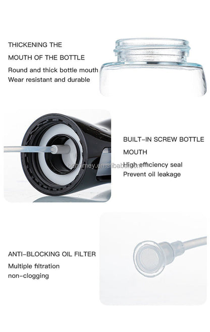 2 in 1 Oil Dispenser Bottle for Kitchen – Spray & Pour Oil Bottle