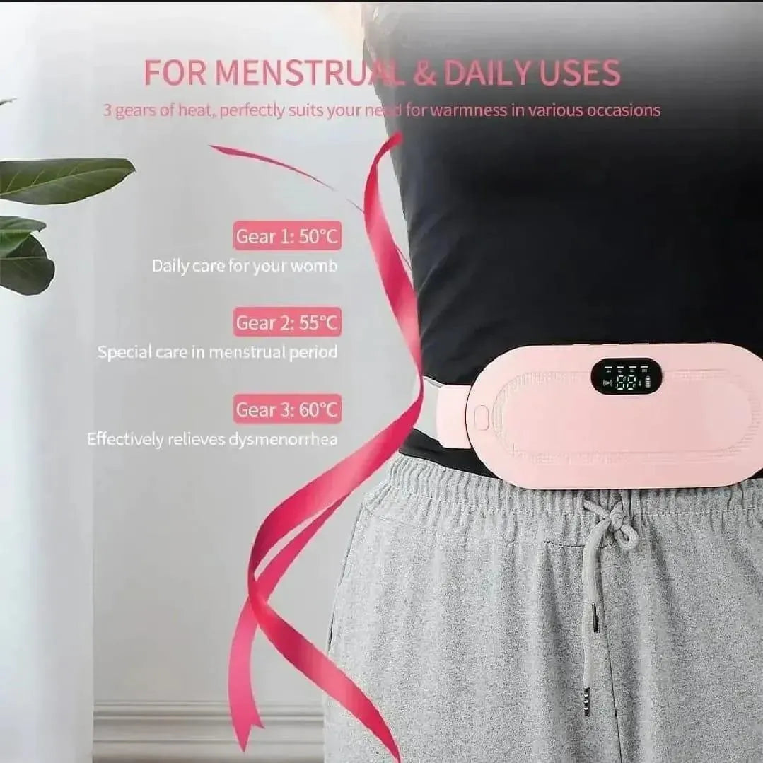 Period Cramp Relief Belt – Heated Menstrual Pain Relief & Lower Abdomen Heating Belt 🌸