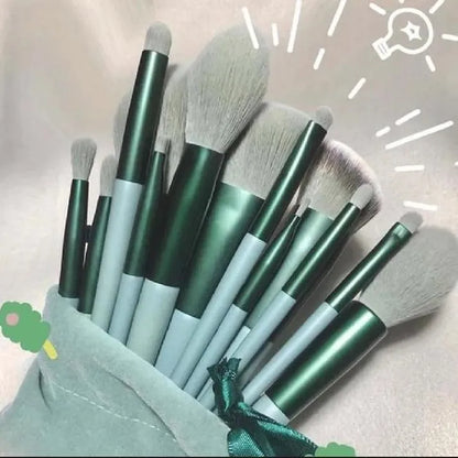 13 PCS Kabuki Eye Shadow Brush Set Synthetic Fiber