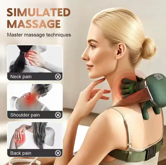 Electric Shoulder & Neck Massager – Deep Kneading with Soothing Heat